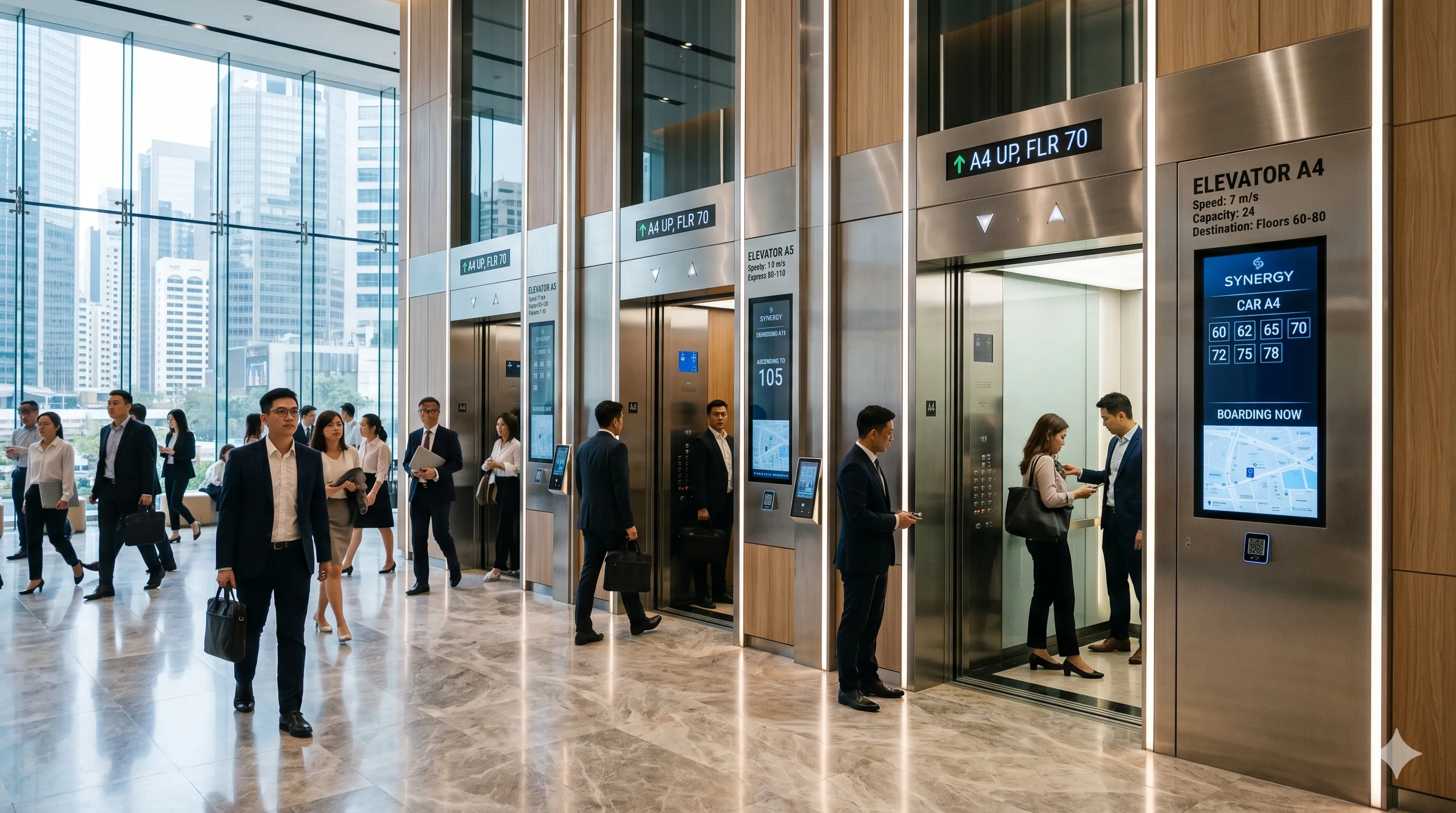 Smart elevator solution for high rise elevators